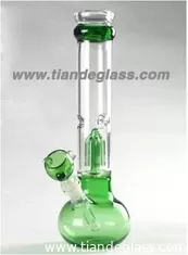 China Best bong for sale glass bongs 2 mouthpieces 4arms tree perc glass beaker water bong Wp113 supplier