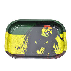 China RAW Bob Marley Rolling Tray Metal Tobacco 18*14*cm Handroller Roll Case Tobacco Storage Tin Smoking Accessories Pipe supplier