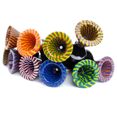 China Male Wig Wag Glass Bowls with Handle Colored Smoking Bong Bowls Piece for weed supplier