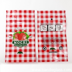 China Strawberry MOCHI Zip Lock Plastic Bag Small Resealable Package Zipper Mylar For Candy Dry Herb Flower supplier