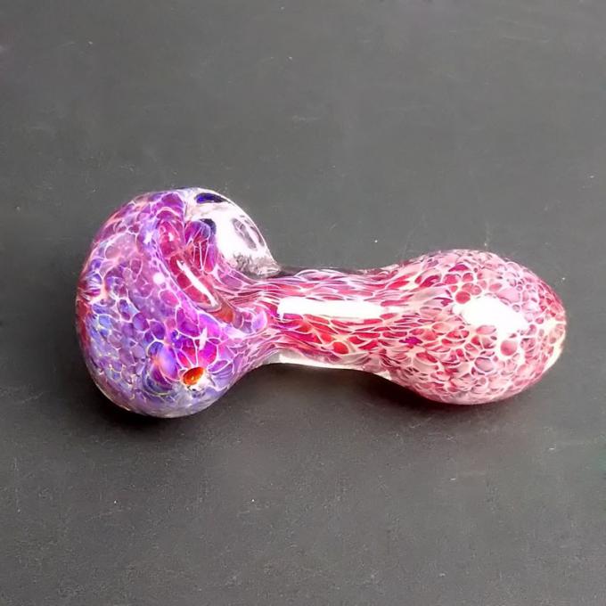 Glass Spoon Pipes pink glass pipe for smoking hand made pipes Colors
