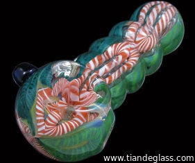 China Delicate Handmade Borosilicate Glass smoking pipe Glass hammer pipes Glass tobacco p002 supplier