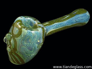 China Delicate Handmade Borosilicate Glass smoking pipe Glass hammer pipes Glass tobacco p005 supplier