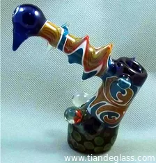 China Delicate Handmade Borosilicate Glass smoking pipe Glass hammer pipes Glass tobacco p015 supplier