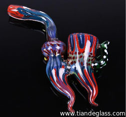 China Delicate Handmade Borosilicate Glass smoking pipe Glass hammer pipes Glass tobacco p017 supplier