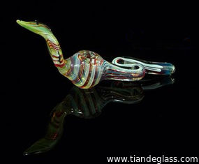 China Delicate Handmade Borosilicate Glass smoking pipe Glass hammer pipes Glass tobacco p030 supplier
