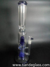 China 9mm Thick blue dome perc and diffuser perc Glass Ice Bong 18'' Height 14.5 Joint wp9004 supplier