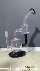 China 2015 New Popular Water Bongs Recycler Oil Rigs Black Base Mouthpiece with black rim Wp190 supplier