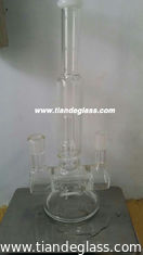China 2015 Popular Water Bongs white Mouthpiece built-in inline perc two downstem diffuser Wp204 supplier