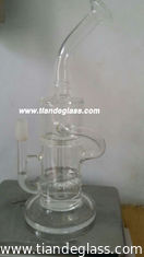China 2015 new Popular Water Bongs Recycler Oil Rigs shower head perc all clear Wp206 supplier