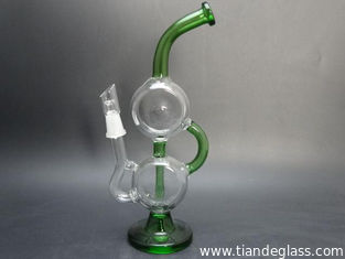 China Color Cheap Chinese Popular Water Bongs Recycler Oil Rigs glass water pipes Wp005 supplier