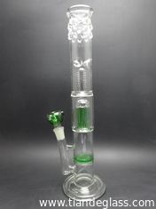 China Ice carb Chinese Popular Water Bongs barrel perc honeycomb arms glass water pipes Wp006 supplier