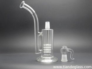 China High-quality Cheap Chinese Popular glass bongs 4 shower heads perc glass oil rigs Wp025 supplier