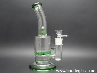 China High-quality Cheap Chinese Popular glass bongs Honeycomb perc glass oil rigs Wp035 supplier