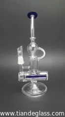 China Color 2015 Popular Chinese cheap Water Bongs Recycler Oil Rigs glass water pipes Wp045 supplier