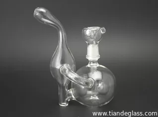 China Clear 2015 Popular Chinese cheap Water Bongs Recycler Oil Rigs glass water pipes Wp048 supplier
