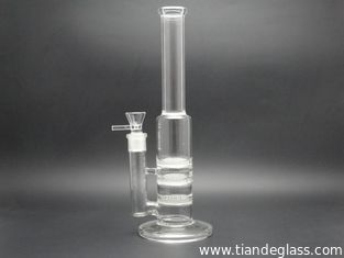 China High-quality Cheap Chinese Popular glass bongs 3 honeycomb perc glass water pipes Wp060 supplier