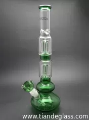 China High-quality Cheap Chinese Popular glass bongs 2 4-arm perc glass beaker water pipe Wp065 supplier