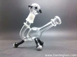 China Color Popular Chinese cheap Water Bongs oil rigs three feet stand glass water pipes Wp067 supplier