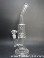 China High-quality Cheap Popular glass bongs dome splash guard inline perc water pipe Wp073 supplier