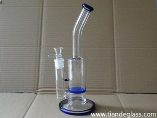 China High-quality Cheap Popular glass bongs honeycomb color mouthpiece perc water pipe Wp079 supplier