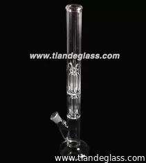 China High-quality Popular glass bongs 3 ice notches 2 4-arms percs glass water pipe Wp090 supplier