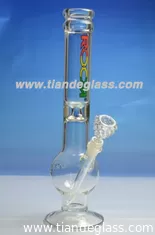 China High-quality Popular glass bongs ice carb hole disc glass water pipe Wp091 supplier