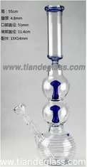 China Best bong for sale glass bongs ice carb hole 2 dome perc buy glass beaker water bong Wp101 supplier