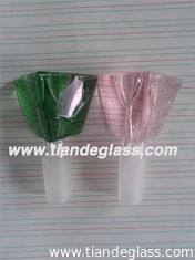 China Pyramid glass water bong bowl Glass water pipes bowl best water bongs bowl WAC114 supplier