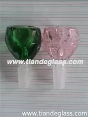 China Diamonds color glass water bong bowl Glass water pipes bowl best water bongs bowl WAC115 supplier