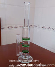China High-quality Cheap Chinese Popular glass bongs 3 honeycomb perc glass water pipe Wp507 supplier