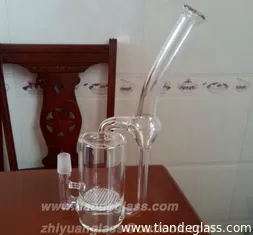 China High-quality Cheap Chinese Popular glass water bongs honeycomb perc glass water pipe Wp513 supplier
