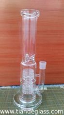 China High-quality Cheap Popular glass water bongs 7mm thick 2 barrel percglass water pipe wp531 supplier