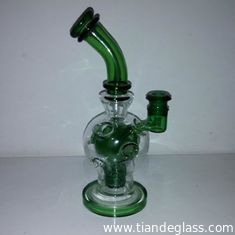 China Egg Glass Water Pipes Recycler Hand Bongs High Quality Heady Bong Green supplier