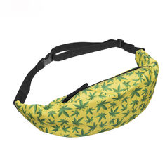 China Marijuana Weed Bum Bag Weed Bags Marijuana Leaf Fanny Pack Waist Bag supplier