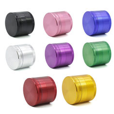 China Creative 4 Parts Aluminium Herb Spice Pollinator Grinder Metal Rose Pink Grinder Tobacco Smoke Metal Grinders Cigarette supplier