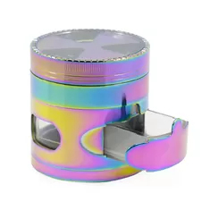 China Herb Grinder 2.5 Inch Herb Grinders Large Herb Grinder with Keef Catcher New 63MM Grinders Zinc Alloy Ice Blue Signal supplier