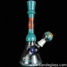 China Oil Rigs Glass Bongs Rigs Oil Dab Water Pipes Bongs Colored Beaker Bong supplier