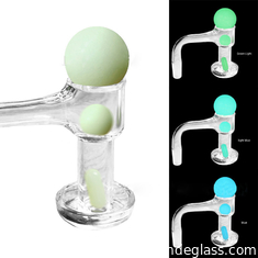 China Luminous Glowing Colored Pearls Smoke Quartz Banger Insert for Bongs supplier