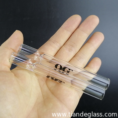 China Chillum OG One Hitter Pipes Glass Pipe Glass Steamroller Hand Pipes Wholesale Pipes For Smoking supplier