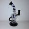 Double Egg Glass Bongs Recycler Oil Rig Glass Water Pipes Colorful Pipes Bongs supplier