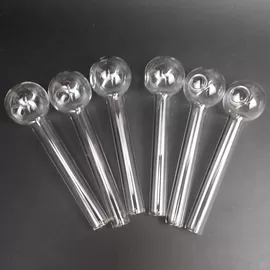 Pyrex Glass Oil Burner Pipe Clear Glass Oil Burner clear Great Tube Glass Pipe Oil Nail Pipe supplier