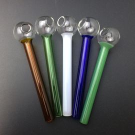 Wholesale cheap glass oil burner pipes Colored Glass Water Pipe Bubbler Pyrex Oil Burner Glass Pipe Smoking Hand Pipe supplier