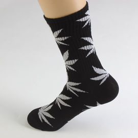 Cannabis Hemp Weed leaves pattern Soft Crew Socks Cotton Comfortable Socks Unisex Wholesale Small Orders supplier