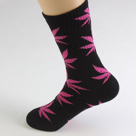 Cannabis Hemp Weed leaves pattern Soft Crew Socks Cotton Comfortable Socks Unisex Wholesale Small Orders supplier