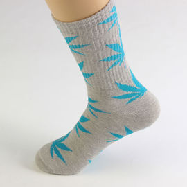 Cannabis Hemp Weed leaves pattern Soft Crew Socks Cotton Comfortable Socks Unisex Wholesale Small Orders supplier