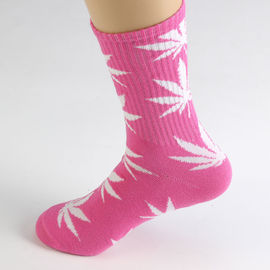 Cannabis Hemp Weed leaves pattern Soft Crew Socks Cotton Comfortable Socks Unisex Wholesale Small Orders supplier