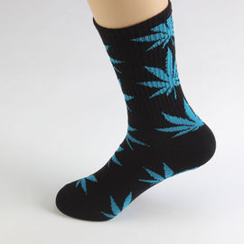 Cannabis Hemp Weed leaves pattern Soft Crew Socks Cotton Comfortable Socks Unisex Wholesale Small Orders supplier