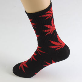 Cannabis Hemp Weed leaves pattern Soft Crew Socks Cotton Comfortable Socks Unisex Wholesale Small Orders supplier