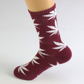 Cannabis Hemp Weed leaves pattern Soft Crew Socks Cotton Comfortable Socks Unisex Wholesale Small Orders supplier